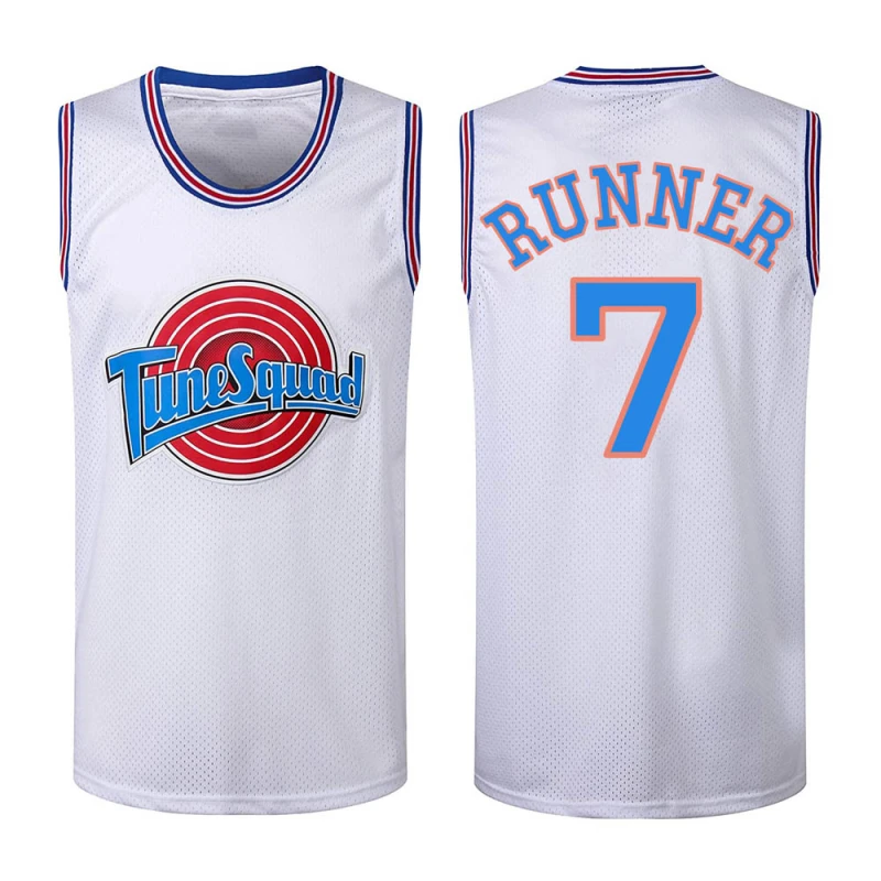 Space Jam Roadrunner 00 Tune Squad Basketball Jersey with Roadrunner Patch